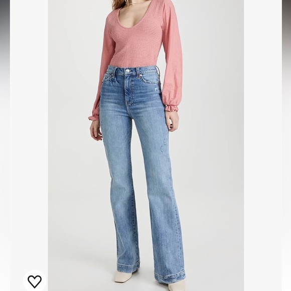 NWT 7 For All Mankind Women's Dojo Wide Leg Jeans In Blue Size 29 - Picture 3 of 16